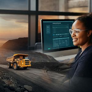 Interface of a custom mining software application