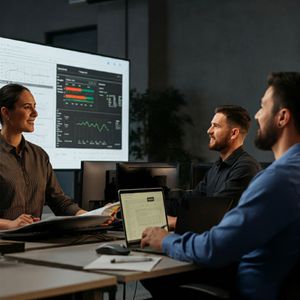 Connected nodes representing enhanced collaboration