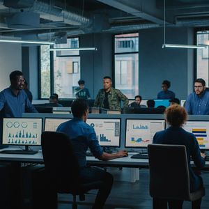 Graph showing upward trend of efficiency